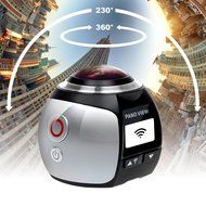 Campark 16MP 3K(2448*2448/30fps) 360 Degree Panoramic VR Action Camera,Spherical Lens,3D, Waterproof, WIFI,Support... N4