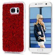 Badalink Galaxy S7 Case Shiny Glitter Sparkle Powder Series Shockproof Drop Protection Soft TPU Rubber Protective... N10