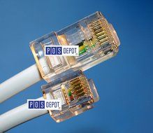 Epson IDN Cable 300319-001 (25 Ft.) RJ45-RJ12 Oracle Micros OEM Compatible Printer Cable - Epson TM-T88, TM-u200...