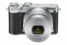Nikon Digital SLR camera standard power zoom lens kit Silver Nikon 1 J5 - International Version N5