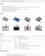 Waveshare Raspberry Pi LCD Display Module 5inch 800*480 TFT Resistive Touch Screen Panel HDMI... N5
