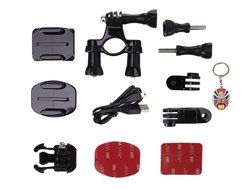 Boblov GitUp GT2 2K 30fps Novatek 96660 1080P HD WiFi Action Outdoor Sports Helmet Action Camera + 38 in1 Monopod... N6