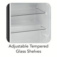 Tramontina 80901/504ds 3.3 Cu.ft. Compact Energy Efficient Refrigerator Freezer,having Storage Cabinet with Glass... N7