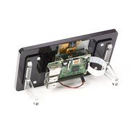 Official Raspberry Pi 7&quot; Touchscreen w/ Pimoroni Black LCD Stand N3