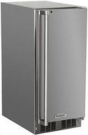 Marvel 250IMSSFR 15" Solid Stainless Door Outdoor Ice Maker With Crescent Ice Cubes Close Door Assist System Manual...