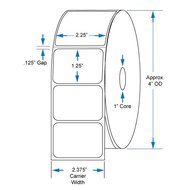 800522-125 Compatible KENCO&reg; Brand 2.25 inch x 1.25 inch with perf Direct Thermal Labels to fit Eltron or Zebra...