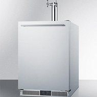 Summit SBC590 24" 5.7 cu. ft. Built-In Beer Dispenser with Frost-Free Operation Dual Tap System Adjustable Thermostat... N4