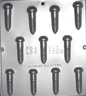 Wood Screw Chocolate Candy Mold 1299