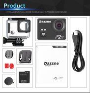 Dazzne P2 Plus WIFI Waterproof Sports Action Camera 2K 1080P 60fps HD 2.0Inch N6
