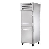 True Spec Series STR1RPT-2HS-1G Two Half Door Pass-Thru Refrigerator, Glass &amp; Solid Doors