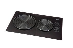 Kenyon B80105 6-1/2 and 8-Inch SilKEN 2-Burner Induction Cooktop with Landscape Mounting Touch Control, 240-volt...