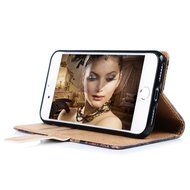 iPhone 7 Case (4.7 inch) - Wallet Folio Flip Premuim PU Leather Case Colorful Print Design with Stand Magnetic... N77