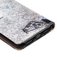 iPhone 7 Case (4.7 inch) - Wallet Folio Flip Premuim PU Leather Case Colorful Print Design with Stand Magnetic... N79