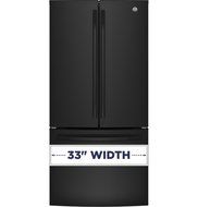 GE GNE25JGKBB French Door Refrigerator with 24.8 cu. ft. Total Capacity, in Black N3