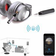 MENCOM Black Audio Aux 3.5mm Bullet Bluetooth V4.1 Wireless Receiver Adapter for Sony Headphones&amp;Car Kits N4