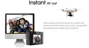 GitUp Git2 2K WiFi Action Camera 1440P 1.5 inches LCD / Novatek 96660 Chipset / IMX206 16.0MP Image Sensor / 170... N2