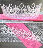 Anyana Big Silicone Fondant Lace Sugarcraft Mould Embossing Mat Cake Impression Floral Gum Pastry Tool Kitchen... N3