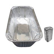 100 Pack 3 Lb Aluminum Foil Loaf Pan Disposable Bread Container Baking Loafbread