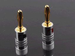 Efreecity&reg; New 10 pcs 24K Gold Nakamichi Speaker Banana Plug Audio Jack Connector