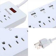 Power Strip, 6-Outlet Surge Protector 6ft Cord Power Strip with 6 Ports USB Charging Station, Universal Power... N7