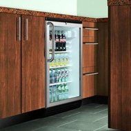 SUMMIT 5.5 C.F. Black Refrigerator With Built-In Fan And Towelbar SCR6 N2