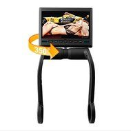 Tan Universal 8.5&quot; Center Console Armrest Swivel Monitor With Built In DVD Player IR &amp; FM... N5