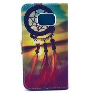 Galaxy S6 Edge Case, Firefish Folio Flip Premium PU Leather Lovely Wallet Shell [Scratch-resistant][Kickstand]... N18