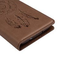 Galaxy S5 Case, YOKIRIN Printed Dream Catcher &amp; Campanula Design [Wrist Strap] Flip Folio... N22