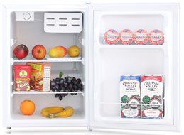 Daewoo - 2.4 Cu. Ft. Compact Refrigerator w. Chiller - White N2