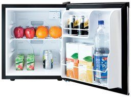 Culinair Af100s 1.7-Cubic Foot Compact Refrigerator, Silver and Black