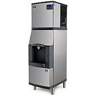 Manitowoc ID-0322A-SFA-191 335 Lb Air-Cooled Full Cube Ice Machine w/ SFA-191 Hotel Dispenser