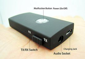 ComBot - 2-in-1 Wireless Bluetooth Stereo Audio Transmitter and Receiver with 3.5mm Stereo Output for TV, Headphones... N4