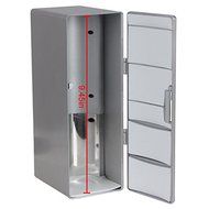Mini USB LED PC Refrigerator Fridge Beverage Drink Cans Cooler Warmer Silver N7
