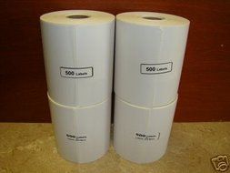 4 Rolls - 4x3 Direct Thermal Labels for Zebra GC420d GC420t GK420d GK420t GX420d GX420t LP2844 LP2442 TLP2844...