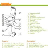 PowerLead Ckit PCK023 Wireless FM Transmitter, Stream Music for Car Stereo System for Smartphone, iPad/iPod, Tablet... N9