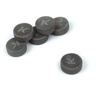 KALREDE Whiskey Stones Set of 6 Circular Drink Rocks for Chilling Wine or Any Other Beverages with a Wooden Tray... N6
