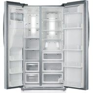 Samsung RS25H5111SR Energy Star 24.5 Cu. Ft. Side-by-Side Refrigerator/Freezer with External Water/Ice Dispenser...