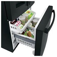 GE GFE24JGKBB 33" French Door Refrigerator with 23.8 cu. ft. Total Capacity, 4 Glass Shelves, 7.3 cu. ft. Freezer... N2