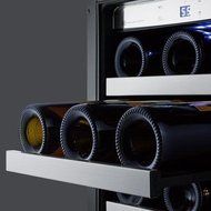 Summit CL15WC 15" 3.2 cu. ft. Capacity Built-In Wine Cellar with Digital Thermostat and Display White LED Lighting... N6