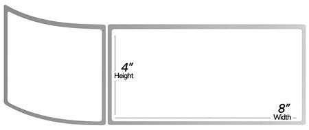 1 Inch Core - 4 x 8 Zebra Compatible Direct Thermal Labels 50 Rolls for Zebra Desktop Printer GC420d GC420t GK420d...