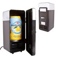 ThreeH New Mini Red USB Fridge Cooler Beverage Drink Cans Cooler/Warmer Refrigerator for Laptop PC Computer Red... N4