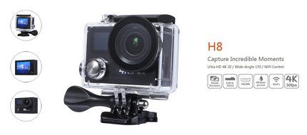 Flymemo H8 UHD 4K WiFi Action Camera Waterproof 2&Prime; TFT LCD Screen DV Camcorder Sport Video N4