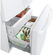 GE White French-Door Bottom Freezer Refrigerator N2