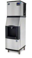 Manitowoc IY-0325W-SPA-160 350 Lb Water-Cooled Half Cube Ice Machine w/ SPA-160 Hotel Dispenser