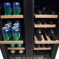 EdgeStar 24 Inch Built-In Wine and Beverage Cooler with French Doors N2