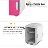 RUIMI 4L Mini Fridge Portable refrigerator Cooler and Warmer Compact Single Door Car, RV or Boat also for Home... N10