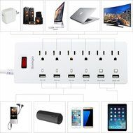Power Strip, 6-Outlet Surge Protector 6ft Cord Power Strip with 6 Ports USB Charging Station, Universal Power... N13