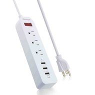 Power Strip, 6-Outlet Surge Protector 6ft Cord Power Strip with 6 Ports USB Charging Station, Universal Power... N14