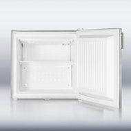 Summit FS20LCSSMED: Compact -20(degree)C all-freezer in stainless steel with lock, alarm thermometer, and hospital... N2