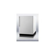 Summit BI605RSSVH 6.1 Cu. Ft. Stainless Steel Undercounter Built-In Compact Refrigerator N2